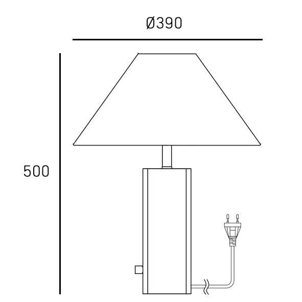 Marmurowa lampa stołowa Orleans T01487BR-WH z abażurem mosiądz