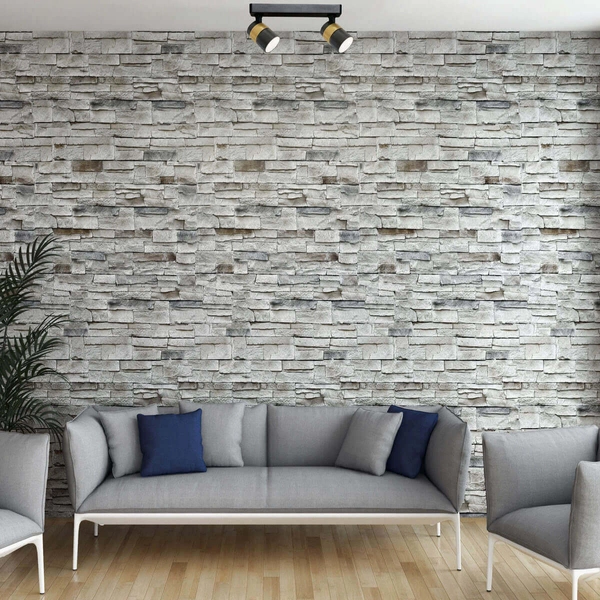 Metalowa lampa reflektorowa Antillo LP-770/2W BK natynkowa na przedpokój złoty czarny