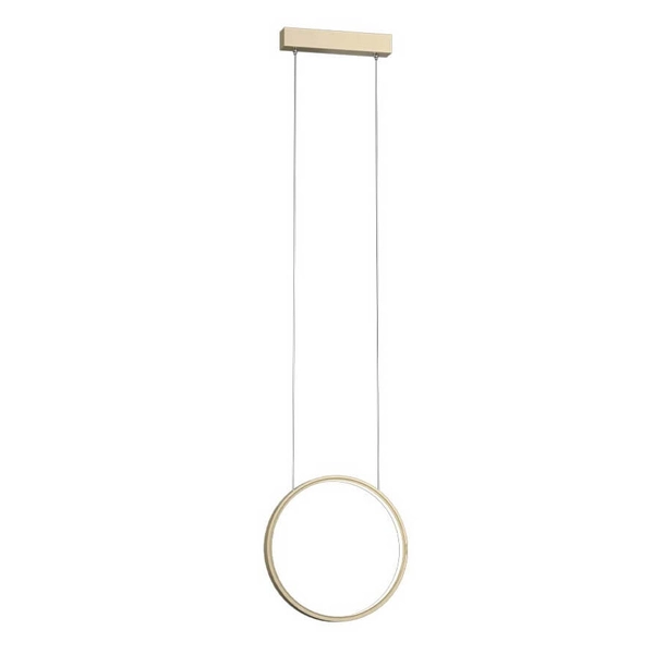 Metalowa lampa sypialniana Agaro 5317 Shilo LED 9W 4000K wisząca okrągła złota