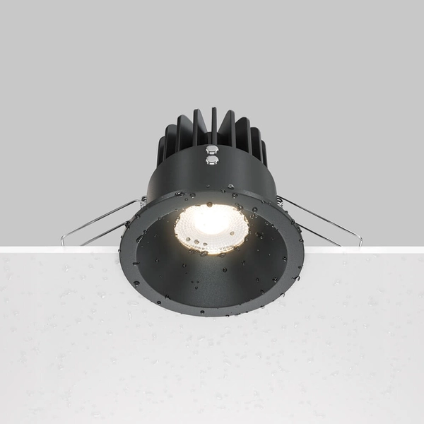 Lampa podtynkowa tarasowa Zoom DL034-L12W3K-D-B LED 12W 3000K IP65 czarna