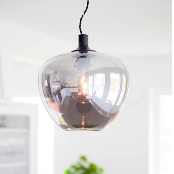 Lampa wisząca szklana Bellissimo 4200570-4505 do jadalni przydymiona