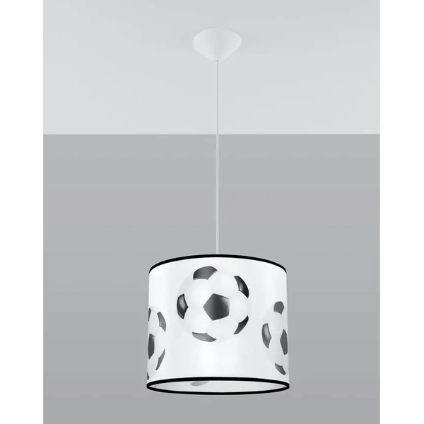 Lampa wisząca Piłka SL.1424 Sollux do pokoju dziecka balls czarna biała