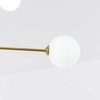 Loftowa LAMPA sufitowa DORADO LP-002/6P Light Prestige metalowa OPRAWA szklane kule plafon molekuły miedziane białe
