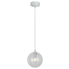 Lampa zwisowa do salonu BUBBLES AZ5953+AZ5955 Azzardo kula biała przezroczysta