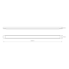 Natynkowa lampa sufitowa ML0750 LED 36W 4000K czarna
