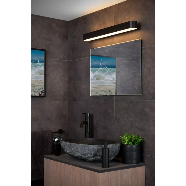 Łazienkowa lampa ścienna Madelon 04209/12/30 LED 9W 2700K IP44 czarna