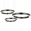 Pierścieniowa lampa wisząca Circle ST-8848-40+60 black Step LED 279W ringi czarne