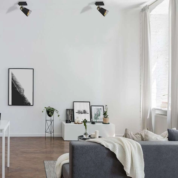 Druciana LAMPA ścienna RICK ML5565 Milagro metalowa OPRAWA industrialny plafon reflektorek czarny złoty