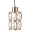 Wisząca lampa do salonu szklana Alma PND-40668-3-HBR złoty przezroczysty