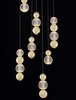 Jadalniana lampa wisząca Ponce bubbles LED 42W złota