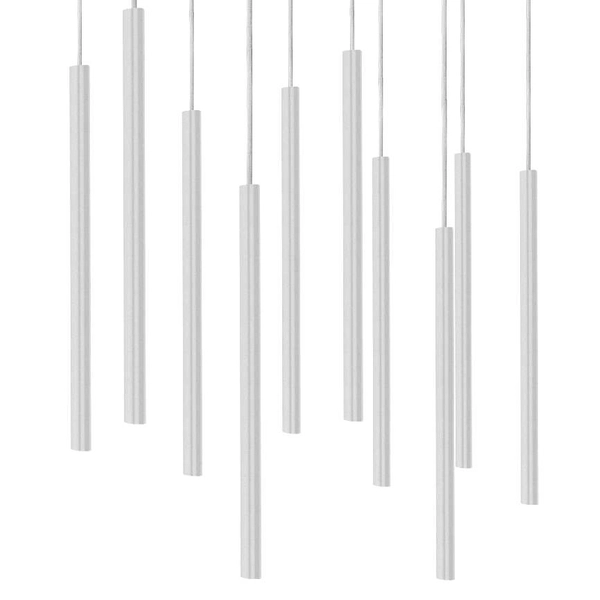 LAMPA wisząca LASER 8922 Nowodvorski metalowa OPRAWA prostokątny ZWIS tuby białe