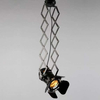 Reflektor LAMPA sufitowa CGRSCHARMONY COPEL studyjna OPRAWA na harmonijce nożycowa czarna