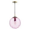 Lampa okrągła wisząca Ripple SP70-RIP8803 do salonu kula różowa brąz