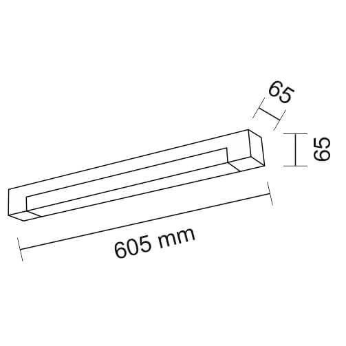 Sufitowa lampa natynkowa Sumoto 8614 Shilo 4000K liniowa biała