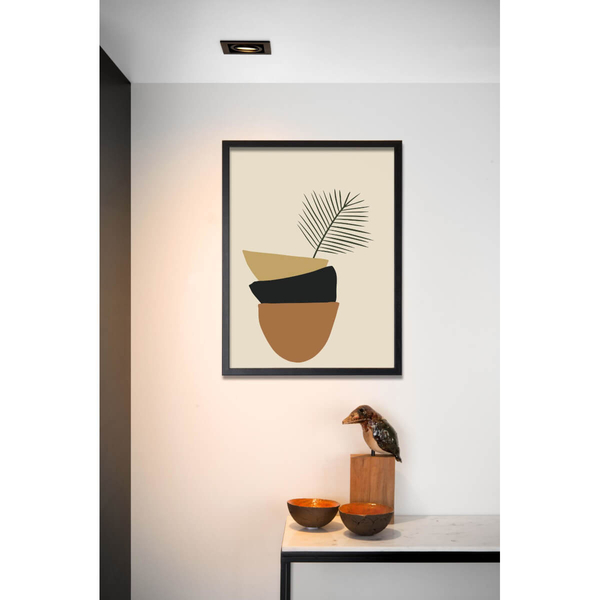 Kwadratowa lampa sufitowa CHIMNEY 09926/01/30 metalowa czarna