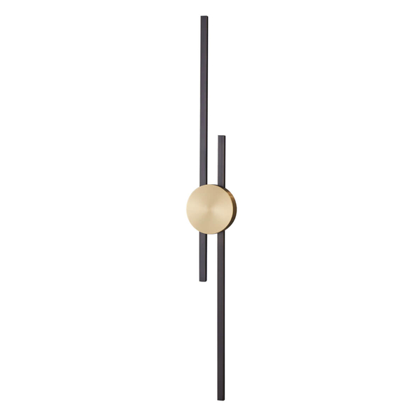Minimalistyczna lampa ścienna Centro ST-B3327-S LED 10W 3000K czarny złoty