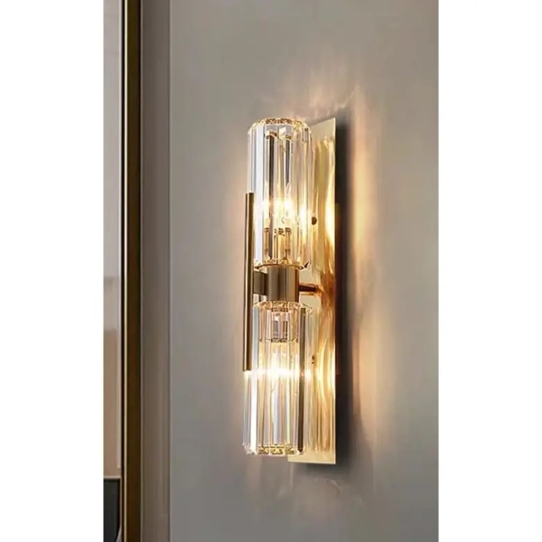 Lampa ścienna góra-dół Vardena CGVARDENAW50 glamour kryształki złota