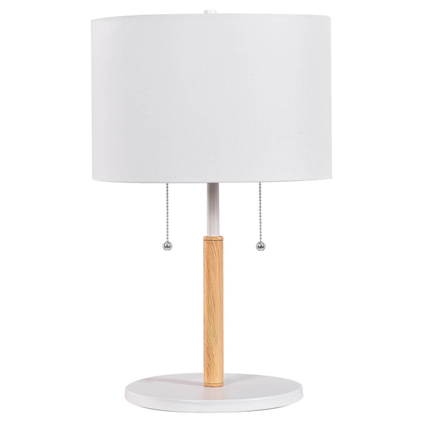Lampka stołowa Fogo LP-0304/2T WH Light Prestige do sypialni tuba biała