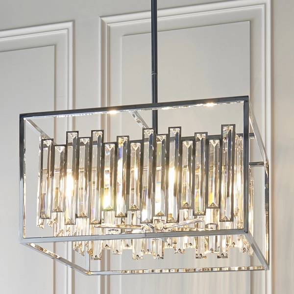 Kryształowa lampa wisząca Acadia 81931 Endon crystal glamour przezroczysta