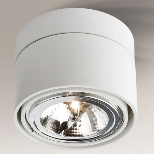 Spot LAMPA sufitowa HIMI 7024 Shilo natynkowa OPRAWA metalowa biała
