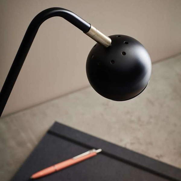 Stojąca LAMPKA biurkowa COCO 107340 Markslojd metalowa LAMPA stołowa regulowana kula ball czarna