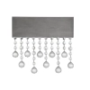 Kinkiet ścienny glamour OLEVIRA LE45150 LED 15W 3500K kryształy szare