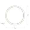 Owalny plafon PURE-LINES srebrny 6306-95 1xLED 42W 2700-5000K ring