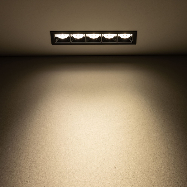 Sufitowa lampa Midi 10062 Nowodvorski LED 20W 3000K podtynkowa czarna