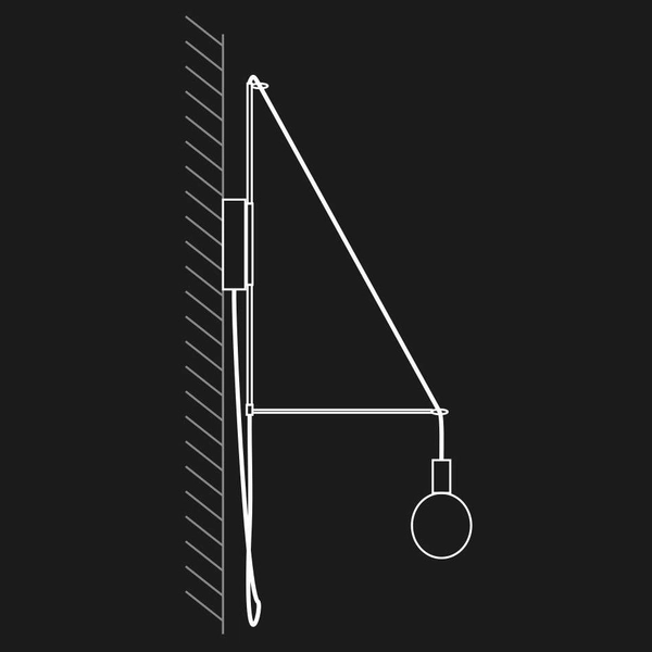 Kinkiet LAMPA ścienna KABE 9511 Shilo industrialna OPRAWA na wysięgniku loft biała