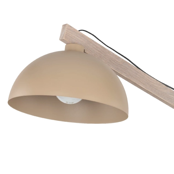 Naturalna podłogowa lampa Oslo Sabia 16130 drewniana beżowy