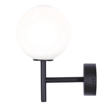 Kinkiet ścienny do przedpokoju Faro K-4884 Kaja kula szklana biała czarna