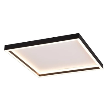 Kwadratowy plafon sufitowy Rotonda R64502932 RL Light LED 20W 3000K czarna