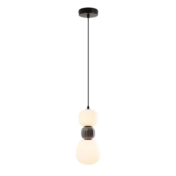 Szklana wisząca lampa Modern P0629 LED 12W 3000K ciemny szary