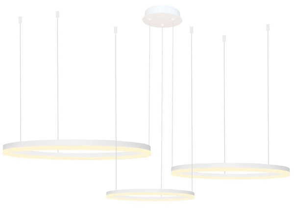 Lampa zwisowa Halo AZ4974 100+80+60 Azzardo LED 180W zmienna barwa biała