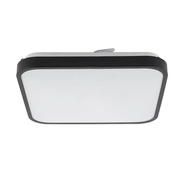 Minimalistyczna lampa sufitowa AGNES SQUARE 10984 LED 16W 4000K IP44 czarna