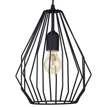 Geometryczna klatka lampa wisząca Brylant 2257 TK Lighting metalowa czarna