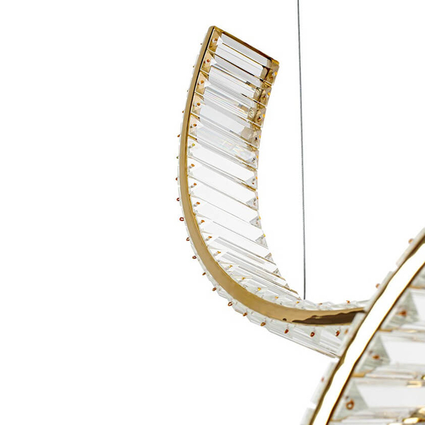 Wisząca lampa do jadalni Wave MSE1501100188 Moosee LED 28W 3000K złota