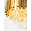 Sufitowa lampa kryształowa Valetta 6268/4B TR do jadalni złoty