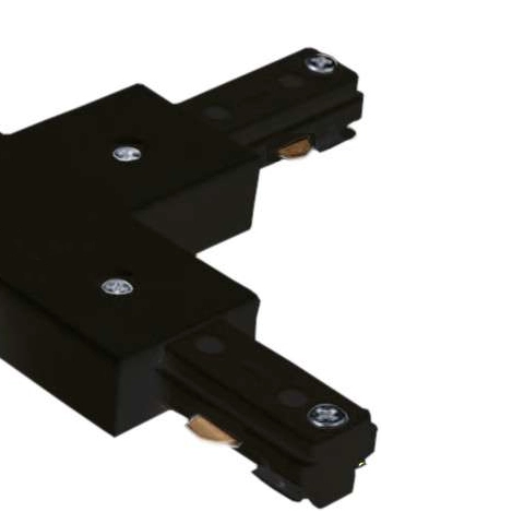 Krzyżowy X - ŁĄCZNIK zasilający szynoprzewodu LKRZYZ/CZ Orlicki Design do 1-fazowej szyny natynkowej 230V czarny