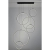 Pierścieniowa lampa wisząca Circulo MSE010100371 Moosee LED 156W 3000K czarna