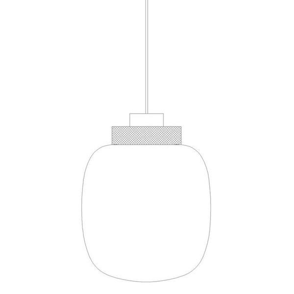 Wisząca lampa Boom 9969P/A Step LED 24W 3000K klosz szklany mosiądz dymiona