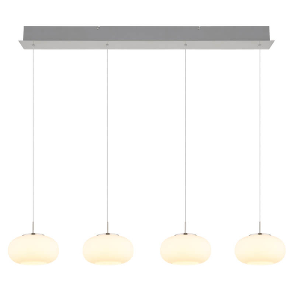 Molekułowa lampa wisząca nad stół Quintara 15744-4HN LED 24W 3000K nikiel