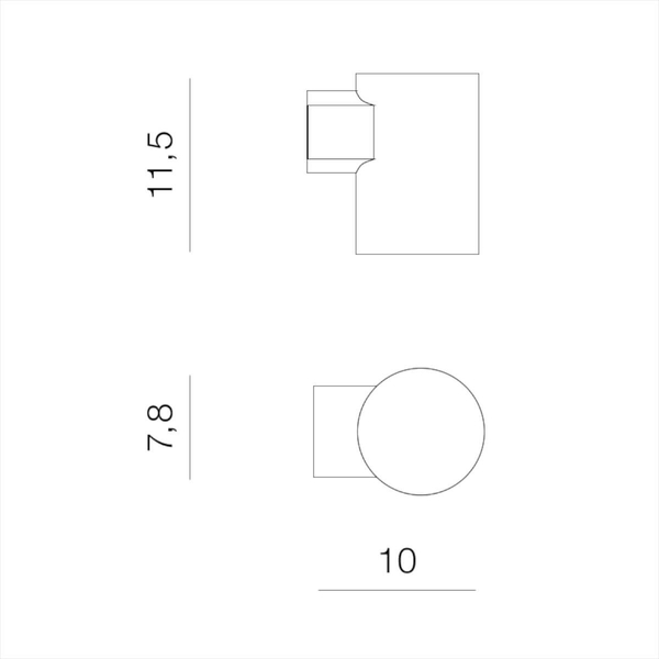Lampa ścienna wodoodporna Roland AZ5226 LED 9W 3000K biała