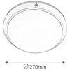 Zewnętrzna LAMPA sufitowa stropowa LENTIL 5810 Rabalux okrągła OPRAWA na taras kinkiet outdoor IP54 biały
