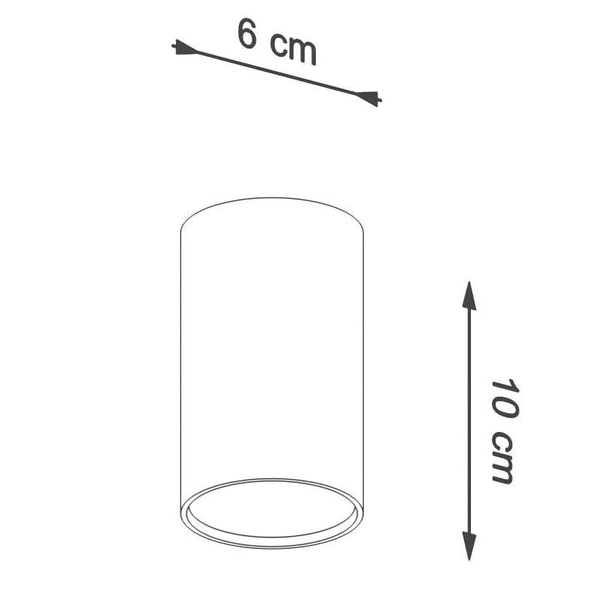 Metalowa lampa sufitowa SL.0996 salonowy dwonlight biały