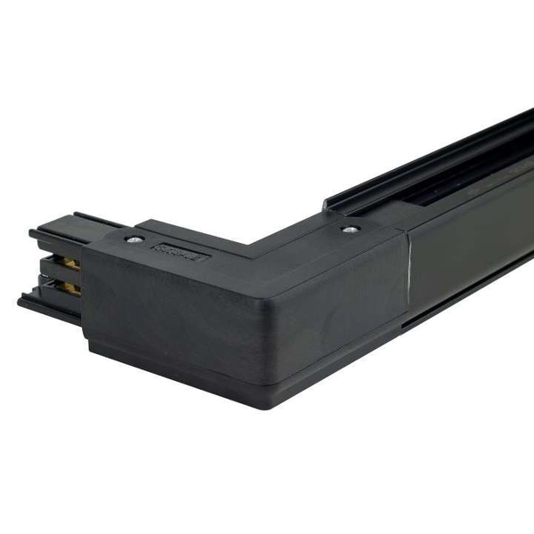 Kątowy łącznik lewy 8117 Shilo do szynoprzewodu 3-fazowego czarny