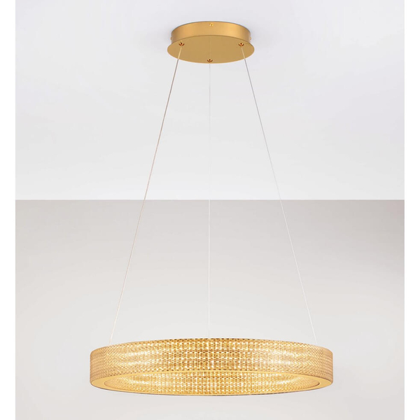 Lampa wisząca nad stół ring YOTAU LE44729 LED 70W 3000K złota