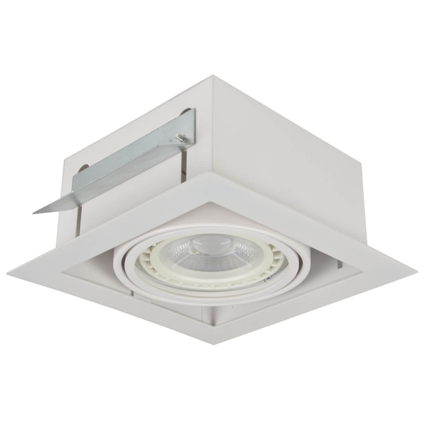 Kierunkowa lampa wpuszczana Nova AZ2870 do przedpokoju biała