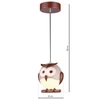 Dziecięca lampa wisząca OWL ML243 Milagro do pokoju dziecka sowa brązowa