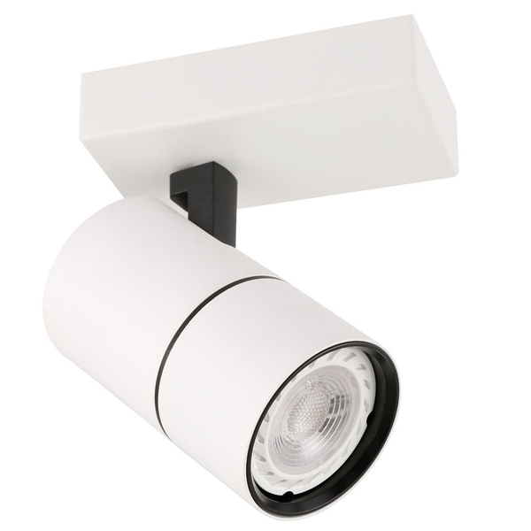Spot LAMPA sufitowa LACONI SPL-2813-1B-WH Italux metalowa OPRAWA regulowany reflektorek białe czarne
